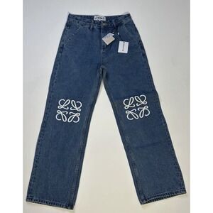 NWT Anagram Jeans Blue Denim Embroidered SZ 29 OLD MONEY AESTHETIC | *READ